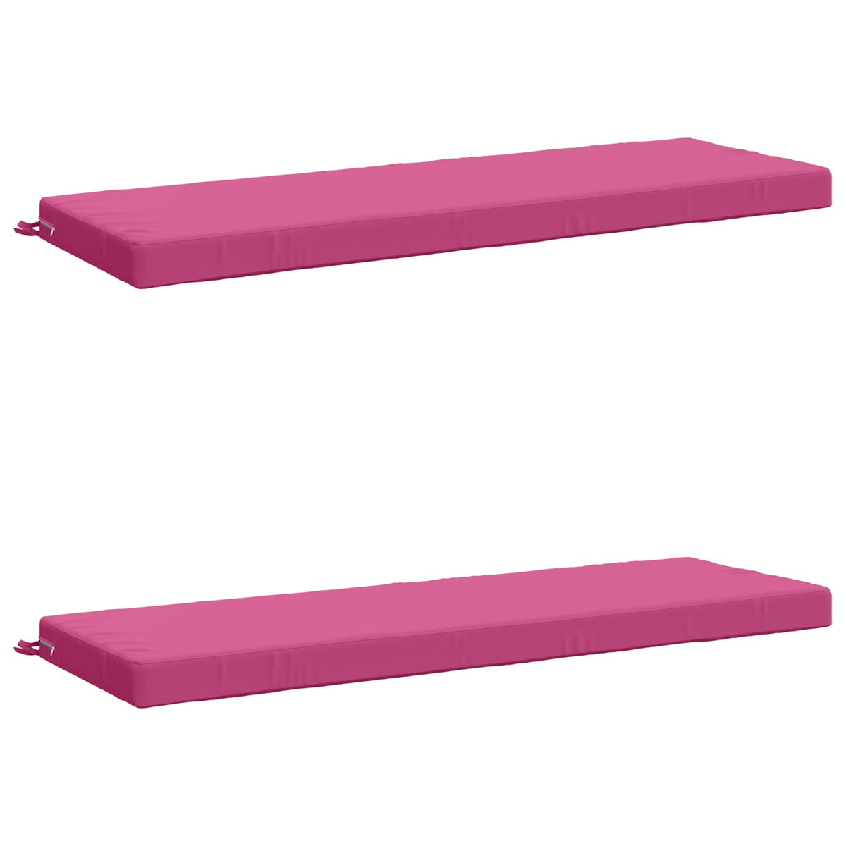 Bench Cushions SOEST 2 pcs 100% Polyester Pink 140 x 50 x 8 cm