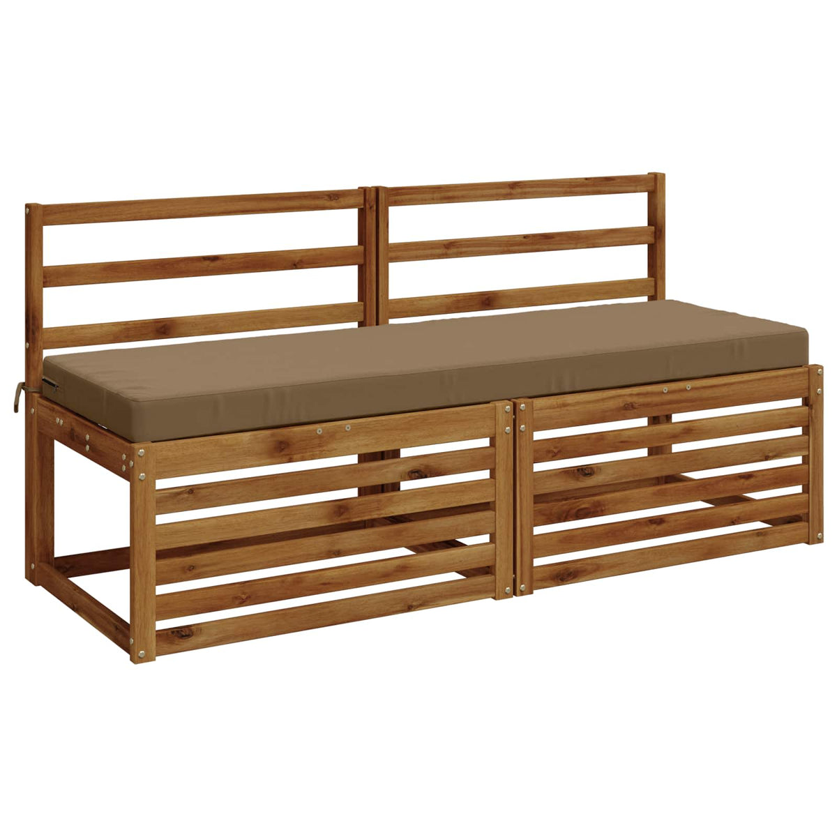 Bench Cushion SOEST 100% Polyester Taupe 140 x 50 x 8 cm