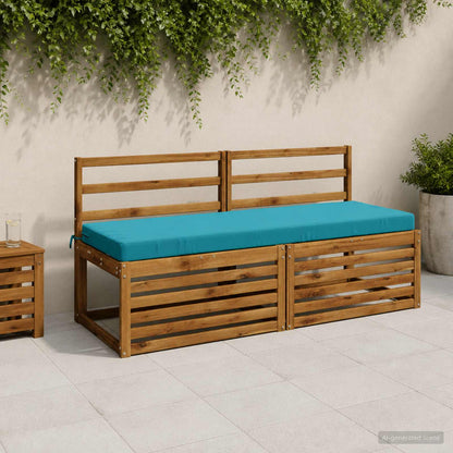 Bench Cushion SOEST 100% Polyester Turquoise 150 x 50 x 8 cm