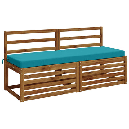 Bench Cushion SOEST 100% Polyester Turquoise 140 x 50 x 8 cm