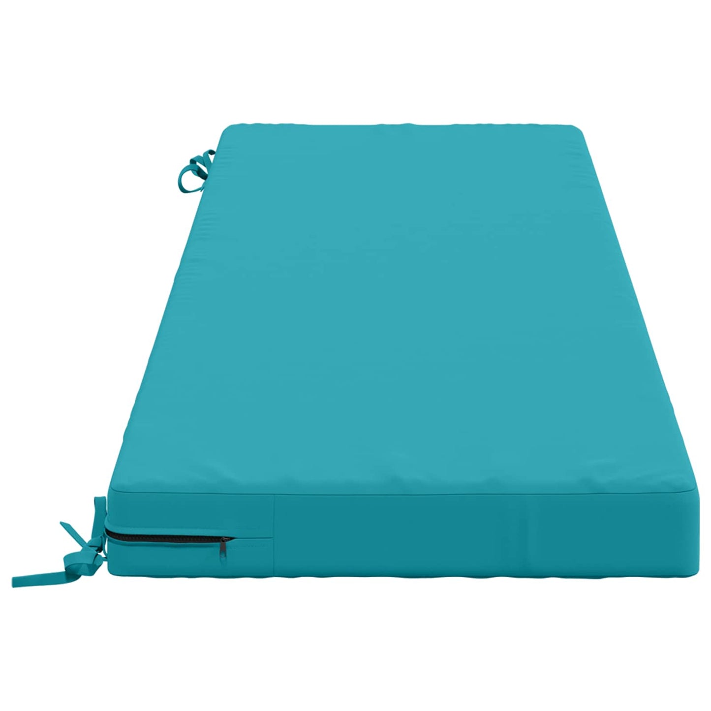 Bench Cushion SOEST 100% Polyester Turquoise 140 x 50 x 8 cm