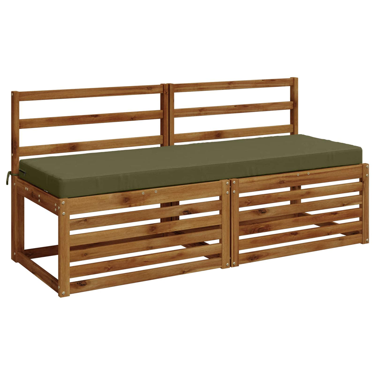 Bench Cushion SOEST 100% Polyester Olive Green 150 x 50 x 8 cm