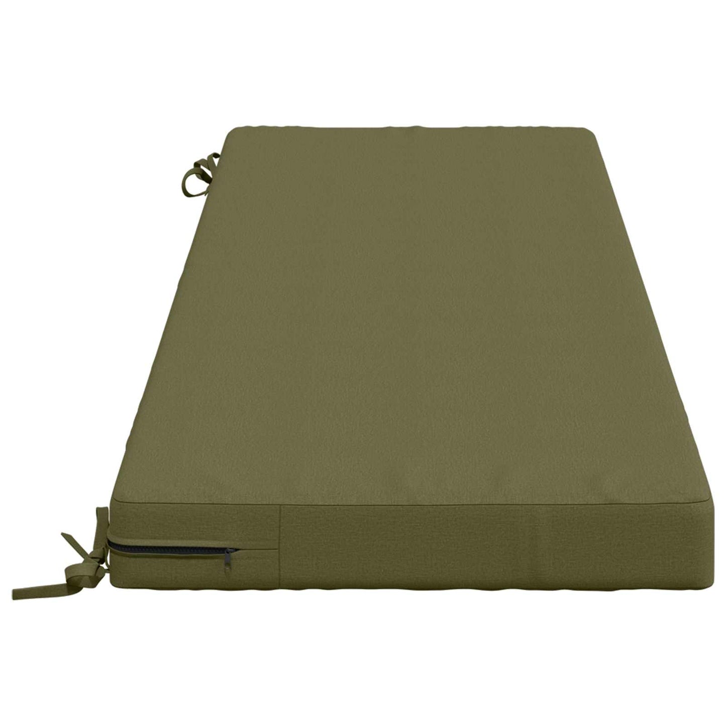 Bench Cushion SOEST 100% Polyester Olive Green 150 x 50 x 8 cm