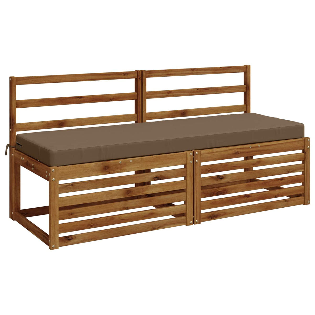Bench Cushions SOEST 2 pcs 100% Polyester Taupe 150 x 50 x 8 cm