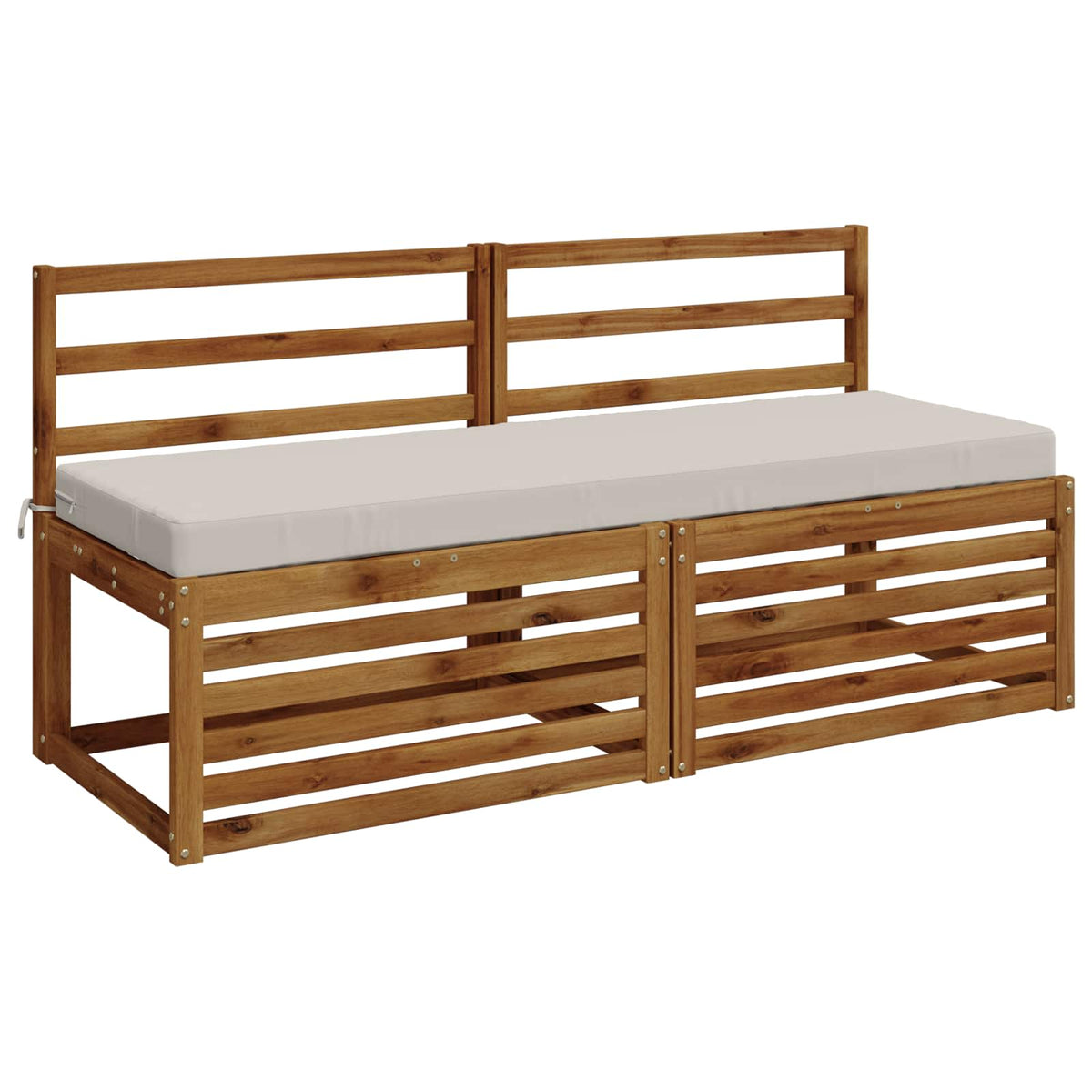 Bench Cushions SOEST 2 pcs 100% Polyester White 150 x 50 x 8 cm