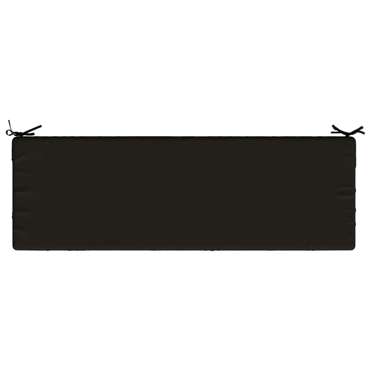 Bench Cushion SOEST 100% Polyester Black 150 x 50 x 8 cm