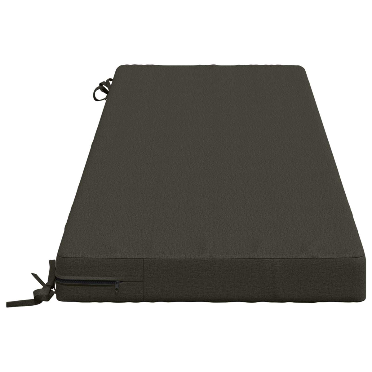 Bench Cushion SOEST 100% Polyester Anthracite 150 x 50 x 8 cm