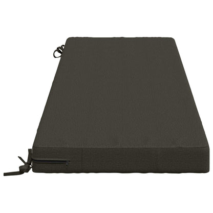 Bench Cushion SOEST 100% Polyester Anthracite 150 x 50 x 8 cm