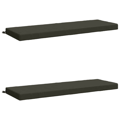 Bench Cushions SOEST 2 pcs 100% Polyester Anthracite