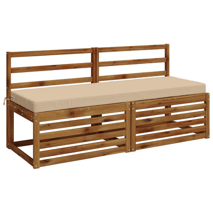 Bench Cushion SOEST 100% Polyester Cream 150 x 50 x 8 cm