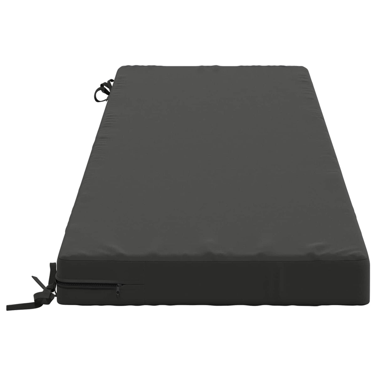 Bench Cushion SOEST 100% Polyester Anthracite 150 x 50 x 8 cm