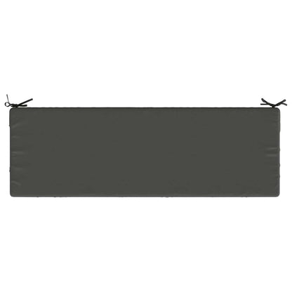 Bench Cushion SOEST 100% Polyester Anthracite 150 x 50 x 8 cm