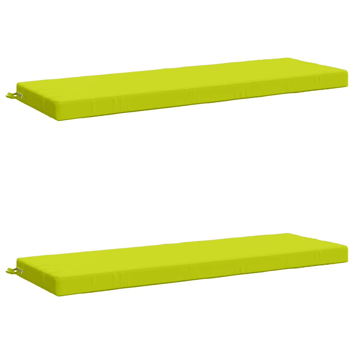 Bench Cushions SOEST 2 pcs 100% Polyester Bright Green