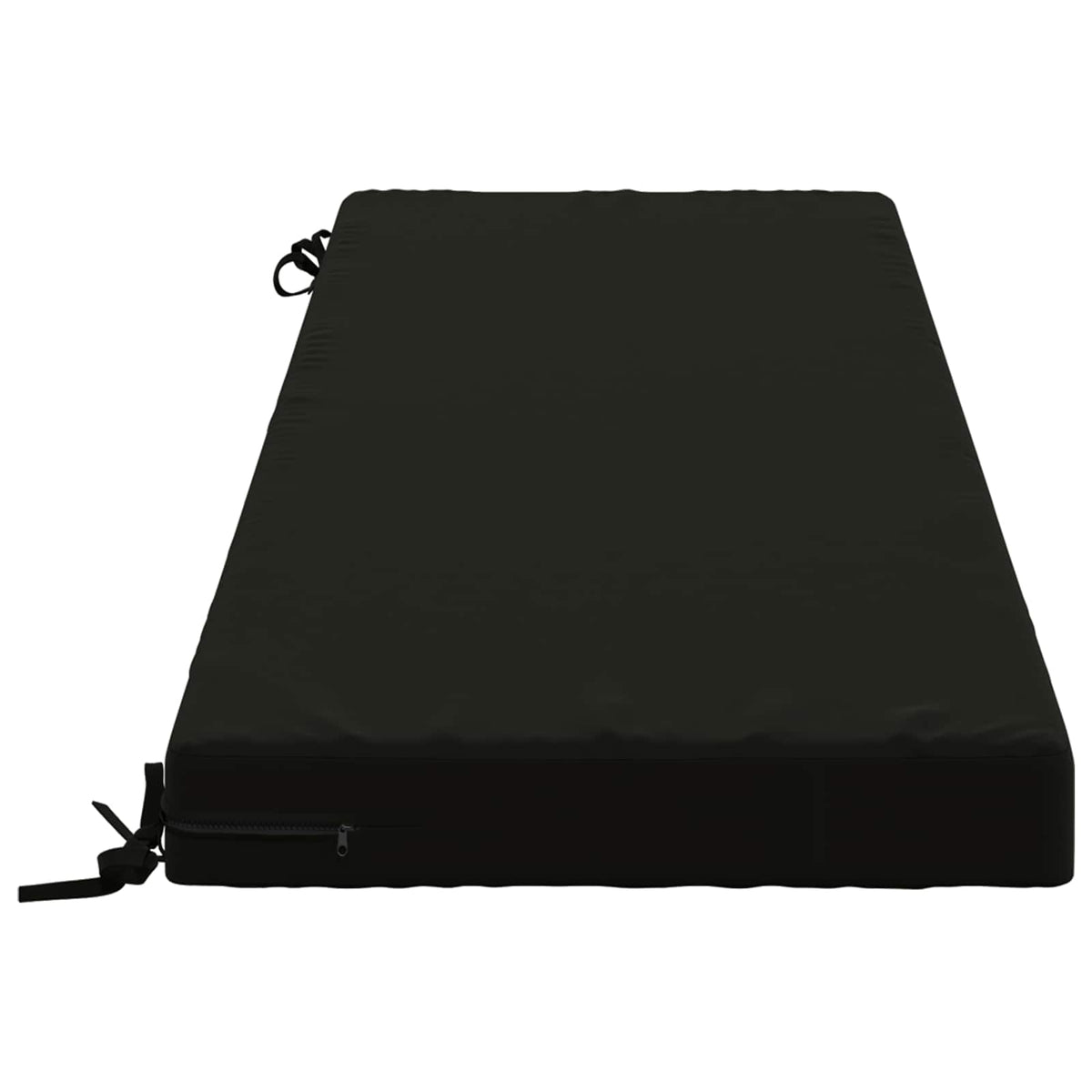 Bench Cushion SOEST 100% Polyester Black 150 x 50 x 8 cm