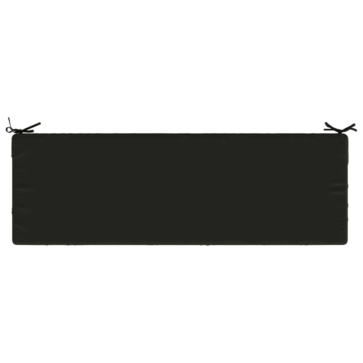 Bench Cushion SOEST 100% Polyester Black 150 x 50 x 8 cm
