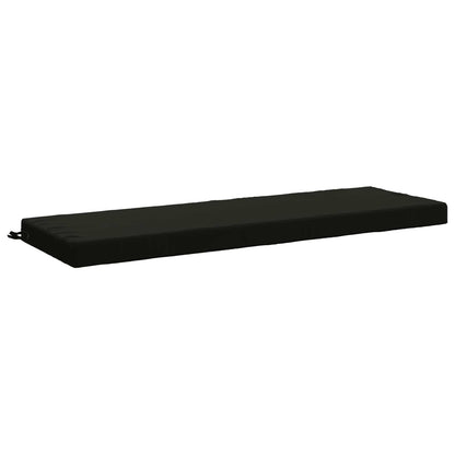 Bench Cushions SOEST 2 pcs 100% Polyester Black 150 x 50 x 8 cm