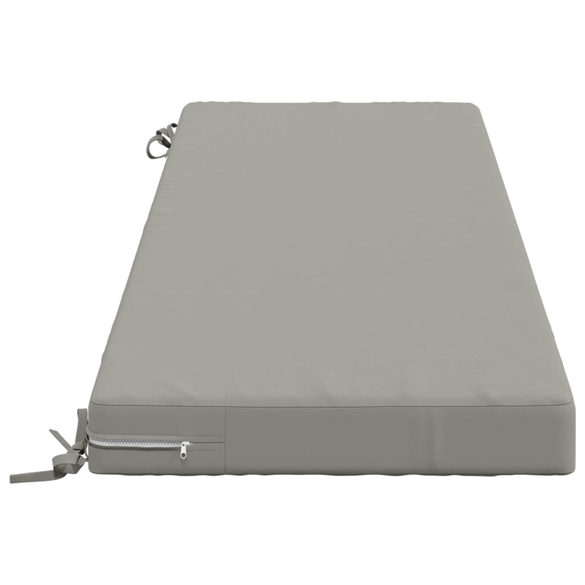 Bench Cushions SOEST 2 pcs 100% Polyester Grey 150 x 50 x 8 cm