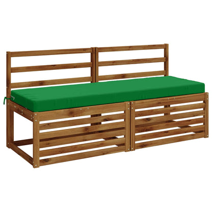 2-Piece Bench Cushions SOEST 2 pcs 100% Polyester Green