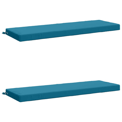 Bench Cushions SOEST 2 pcs 100% Polyester Light Blue