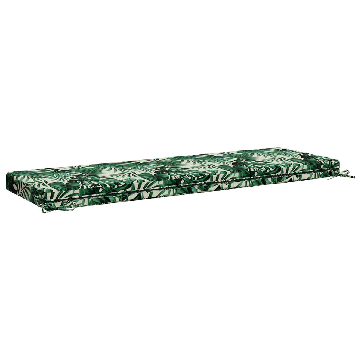 Bench Cushions SOEST 2 pcs 100% Polyester Leaf Pattern