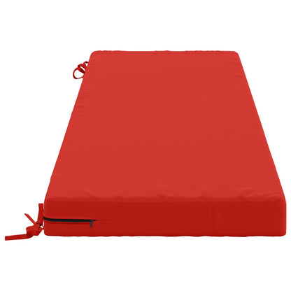 2-Piece Bench Cushions SOEST 2 pcs 100% Polyester Red