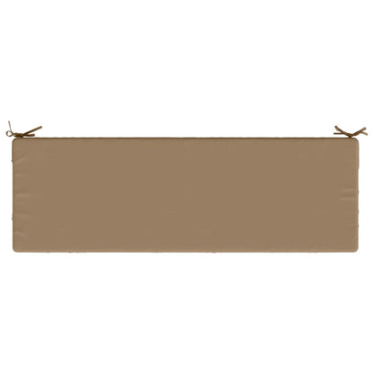 Bench Cushion SOEST 100% Polyester Taupe 150 x 50 x 8 cm