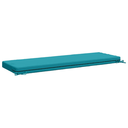 Bench Cushion SOEST 100% Polyester Turquoise 150 x 50 x 8 cm