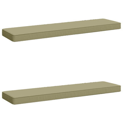 2-Piece Bench Cushions VUGHT 2 pcs 100% Polyester Light Green