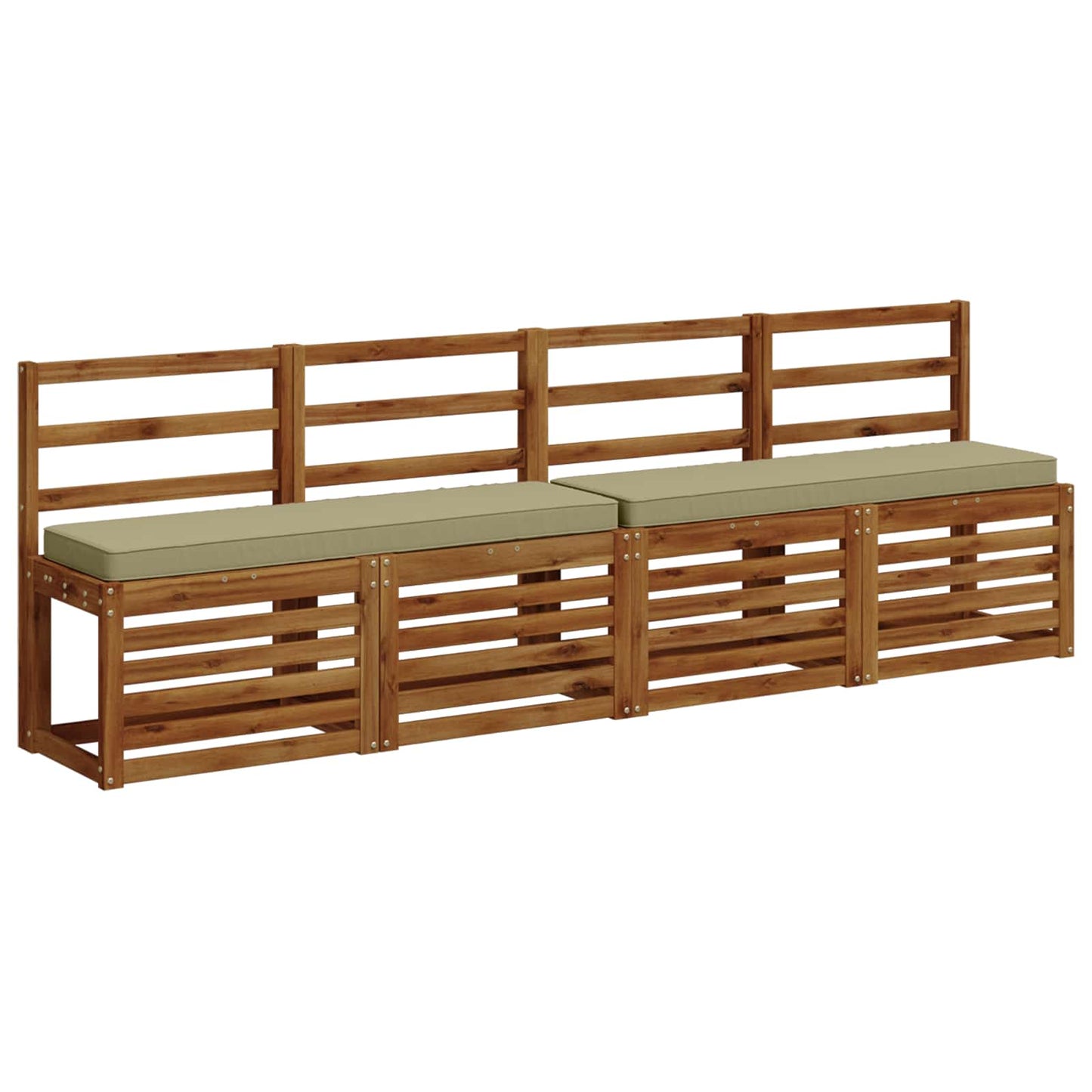2-Piece Bench Cushions VUGHT 2 pcs 100% Polyester Light Green