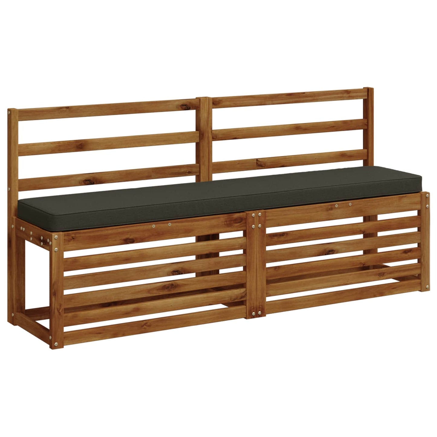 2-Piece Bench Cushions VUGHT 2 pcs 100% Polyester Anthracite