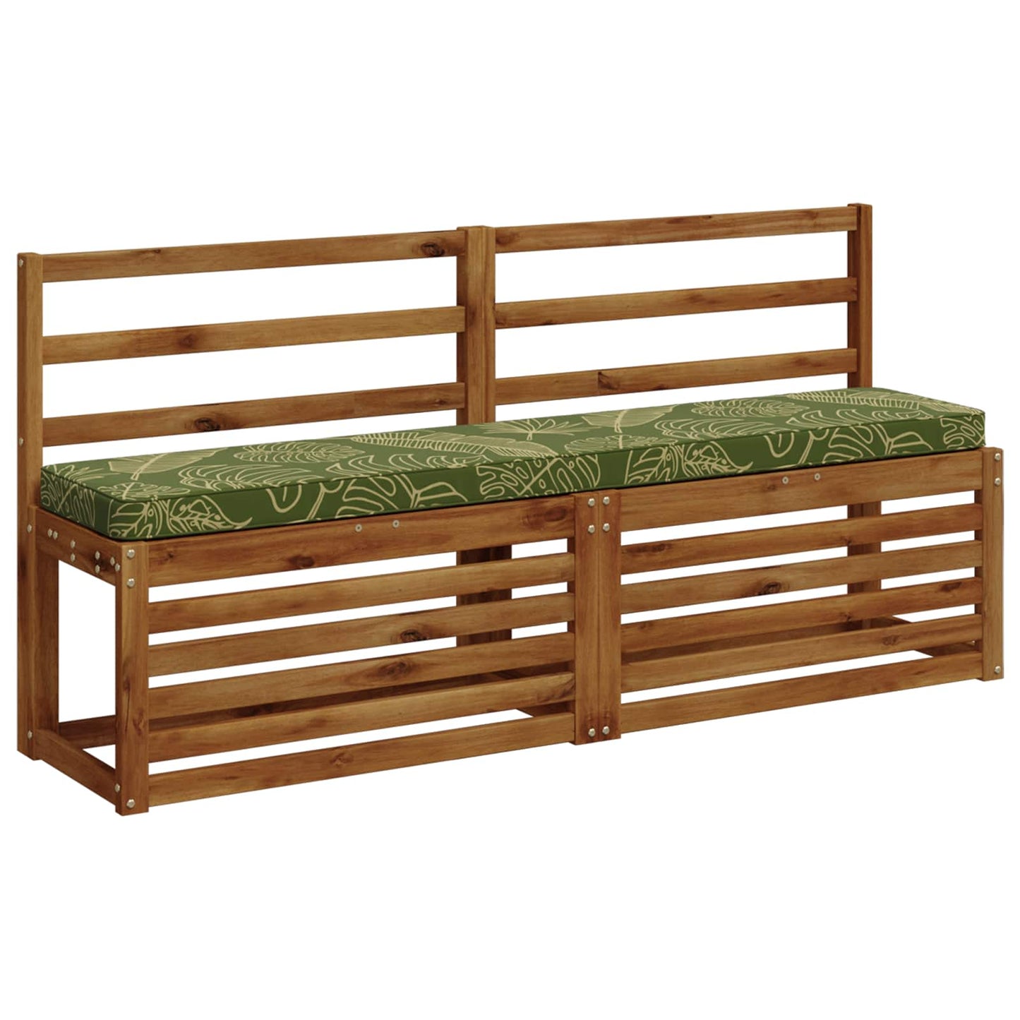 2-Piece Bench Cushions VUGHT 2 pcs 100% Polyester Leaf Design