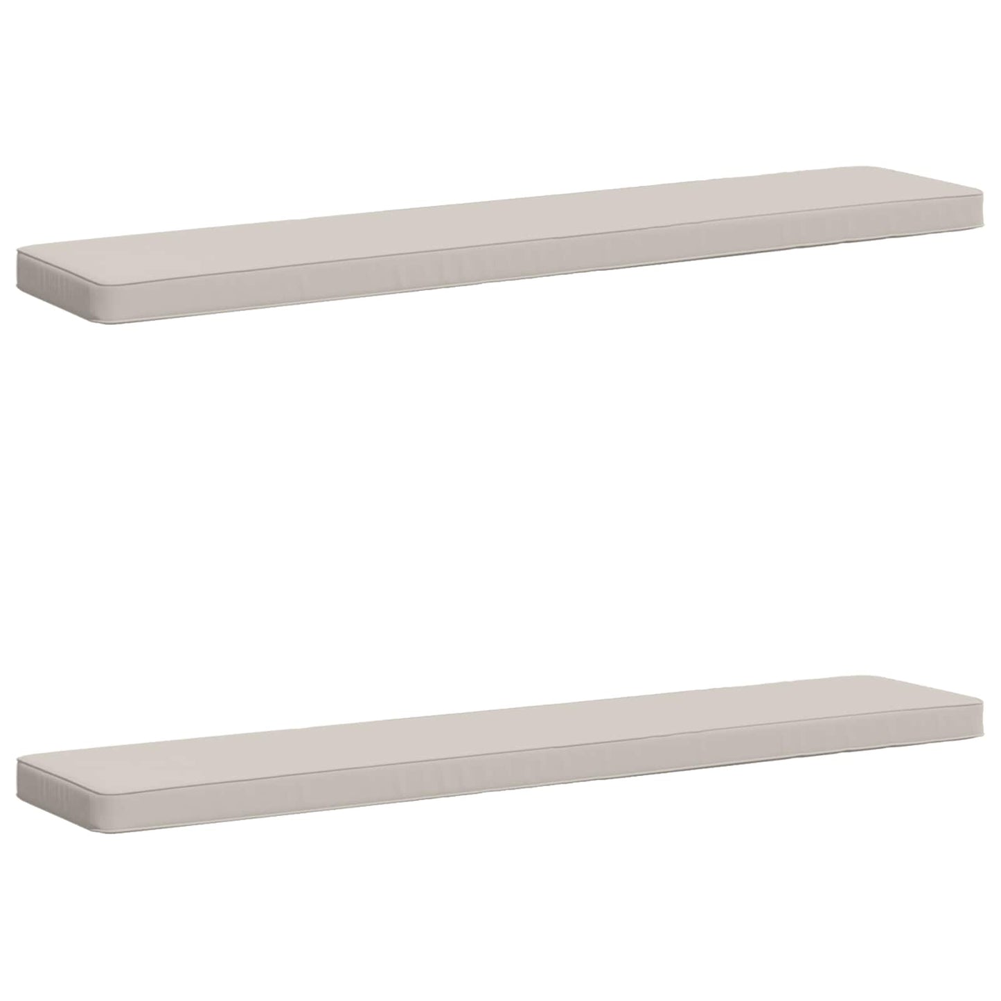 2-Piece Bench Cushions VUGHT 2 pcs 100% Polyester White