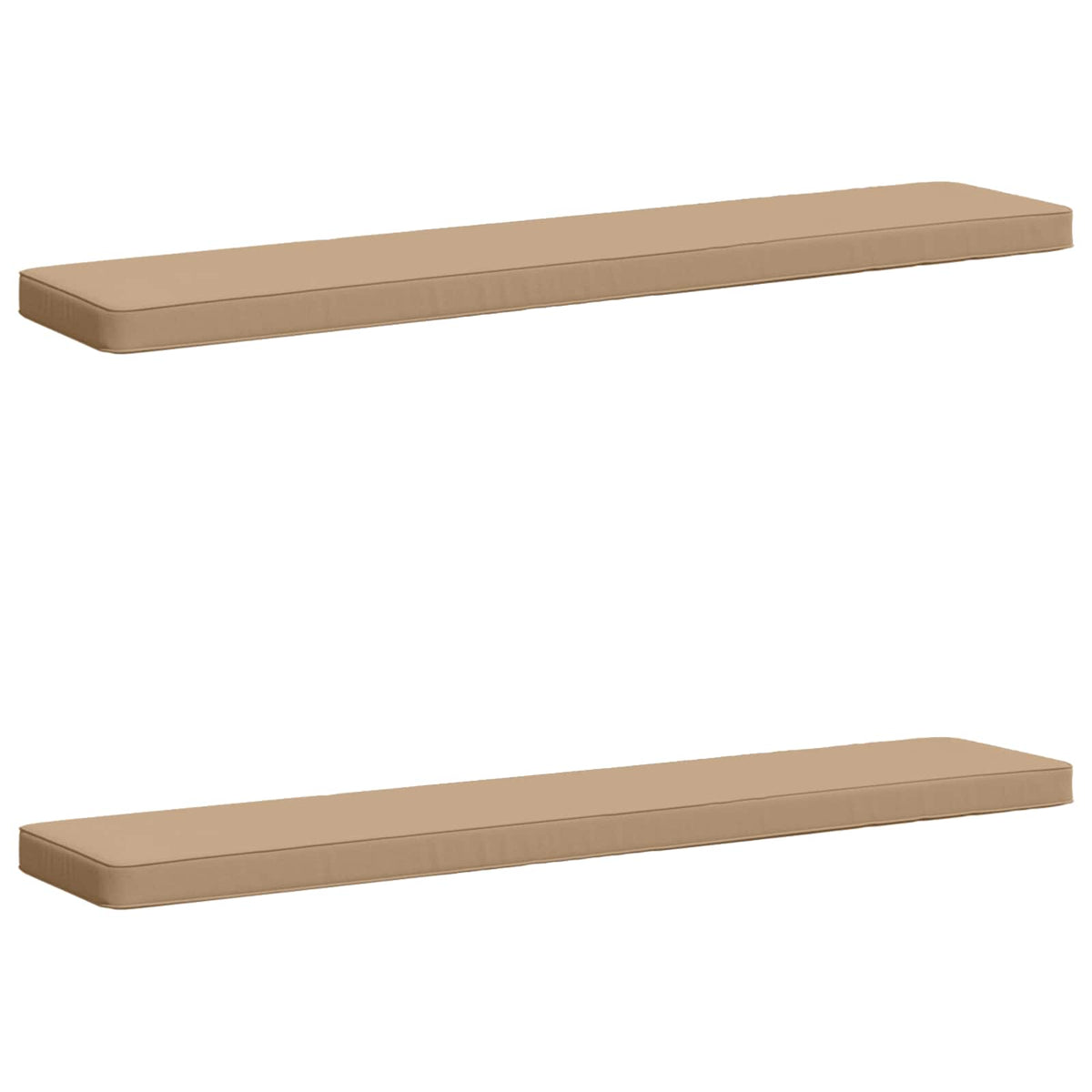 2-Piece Bench Cushions VUGHT 2 pcs 100% Polyester Sand
