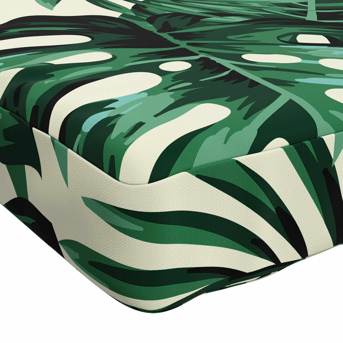 2-Piece Bench Cushions VUGHT 2 pcs 100% Polyester Leaf Pattern