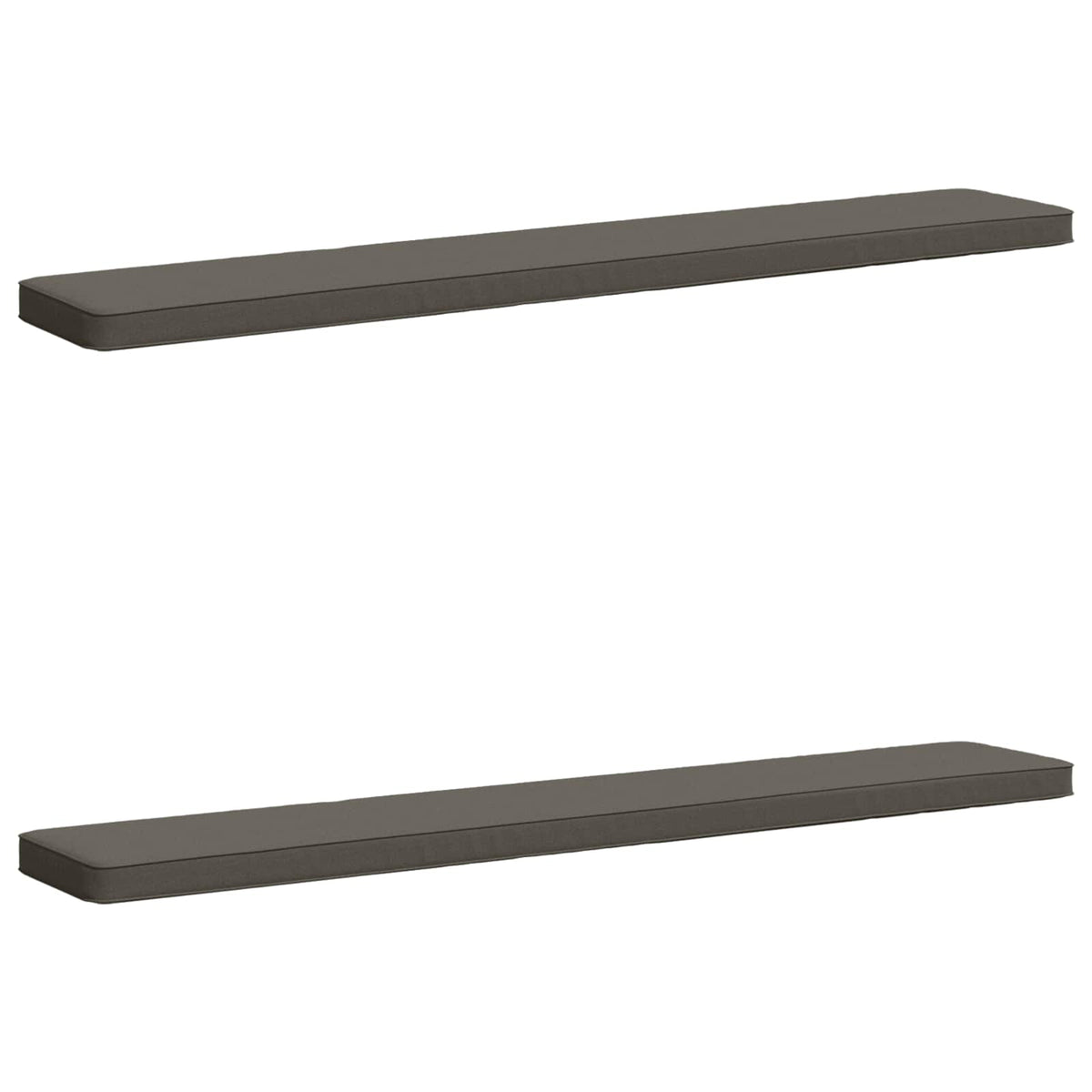 2-Piece Bench Cushions VUGHT 2 pcs 100% Polyester Grey