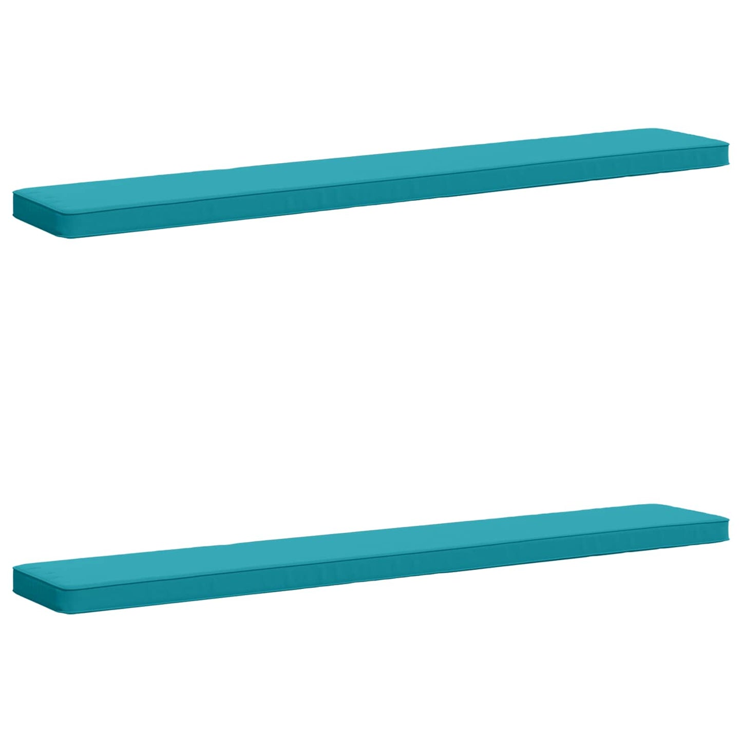 2-Piece Bench Cushions VUGHT 2 pcs 100% Polyester Turquoise