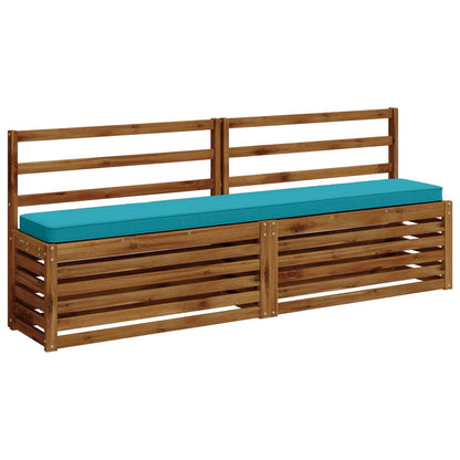 2-Piece Bench Cushions VUGHT 2 pcs 100% Polyester Turquoise
