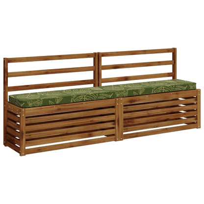 2-Piece Bench Cushions VUGHT 2 pcs 100% Polyester Leaf Design