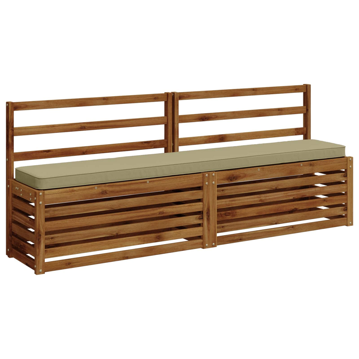 2-Piece Bench Cushions VUGHT 2 pcs 100% Polyester Light Green