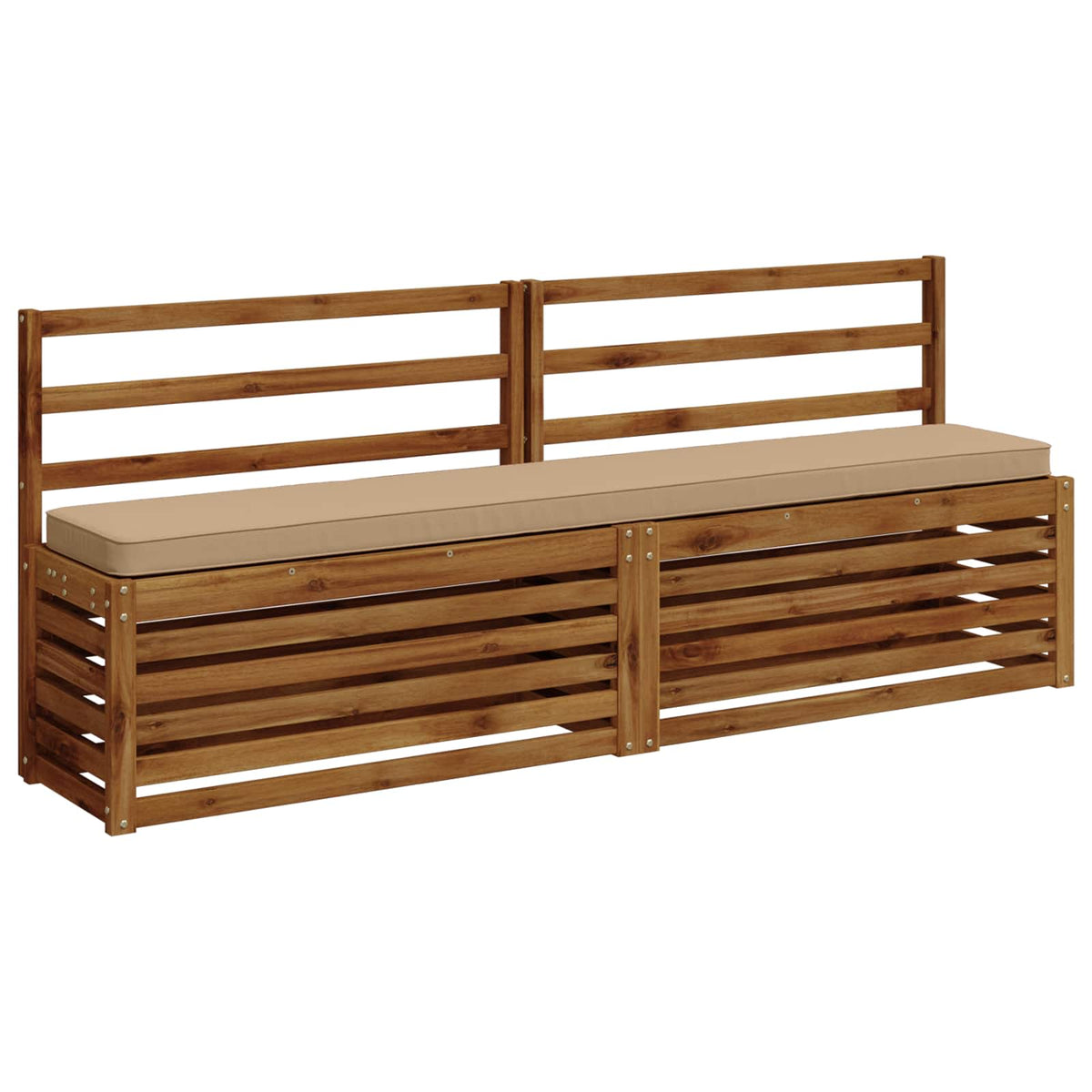 2-Piece Bench Cushions VUGHT 2 pcs 100% Polyester Sand