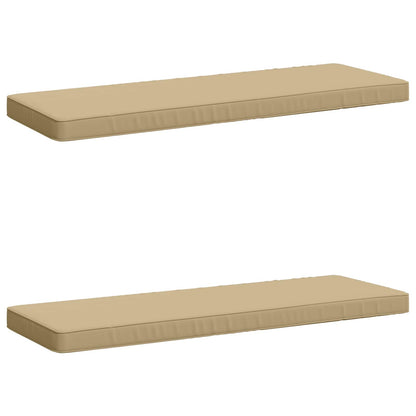 2-Piece Bench Cushions VUGHT 2 pcs 100% Polyester Beige
