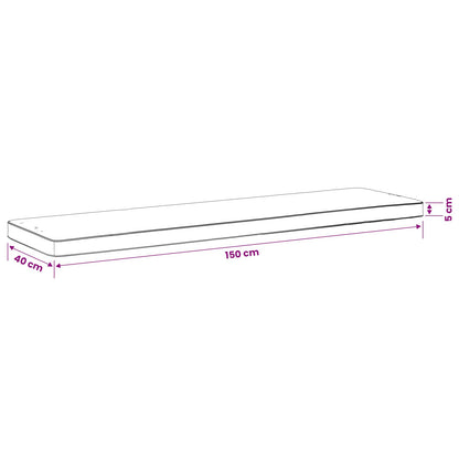 2-Piece Bench Cushions VUGHT 2 pcs 100% Polyester Black
