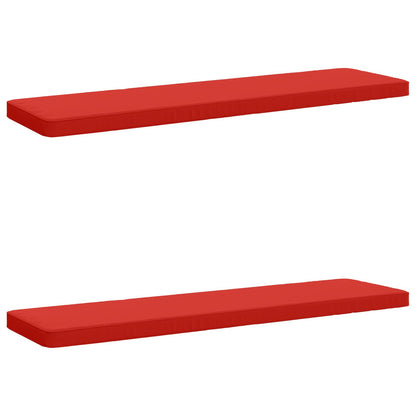2-Piece Bench Cushions VUGHT 2 pcs 100% Polyester Red