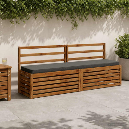 2-Piece Bench Cushions VUGHT 2 pcs 100% Polyester Anthracite