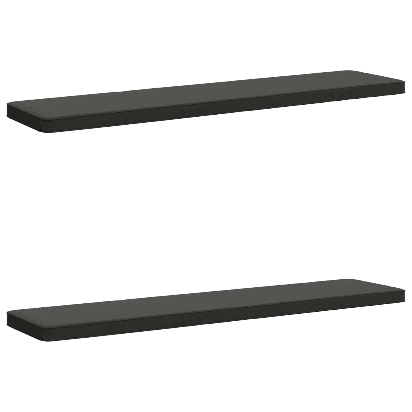 2-Piece Bench Cushions VUGHT 2 pcs 100% Polyester Anthracite