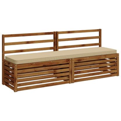 2-Piece Bench Cushions VUGHT 2 pcs 100% Polyester Beige