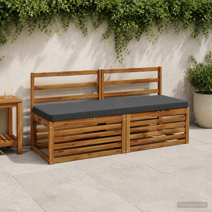 1-Piece Bench Cushion VUGHT 100% Polyester Anthracite