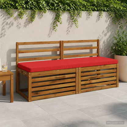 2-Piece Bench Cushions VUGHT 2 pcs 100% Polyester Red