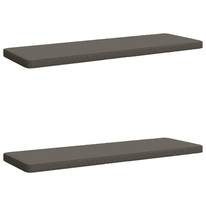 2-Piece Bench Cushions VUGHT 2 pcs 100% Polyester Grey