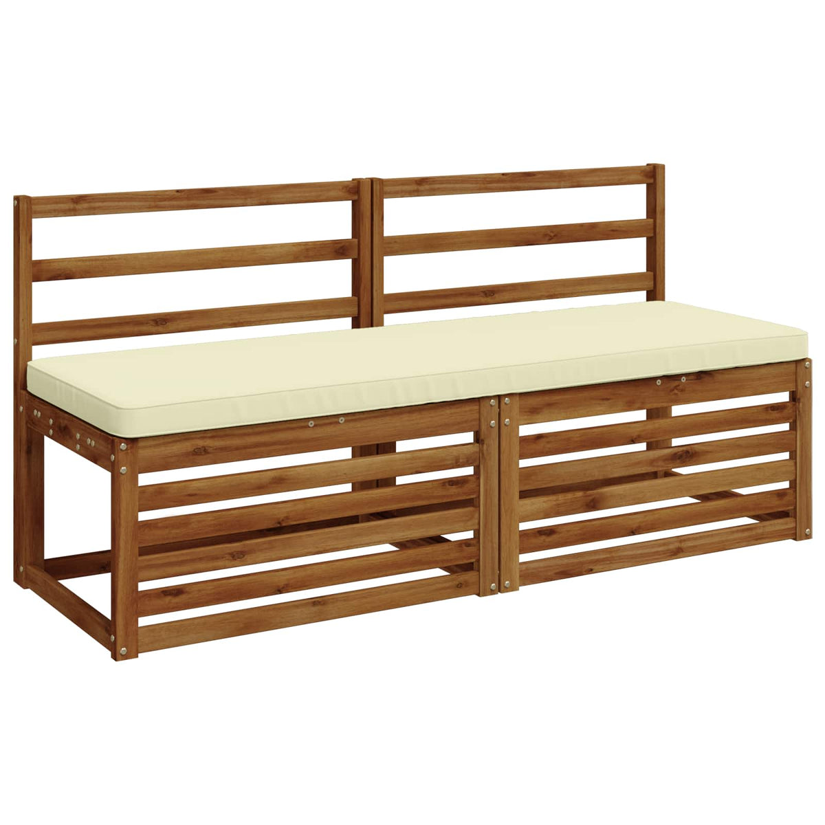2-Piece Bench Cushions VUGHT 2 pcs 100% Polyester Cream
